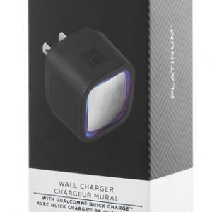 Chargeur mural recharge rapide Quick Charge 3.0 Platinum Series (PT-DC1UQC3-C)