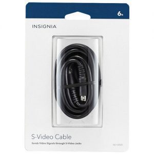 Insignia - 6' S-Video Cable - Black Model