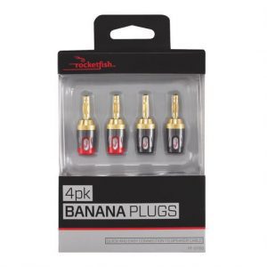 Fiche banane de Rocketfish (RF-G1190-C) - Paquet de 4