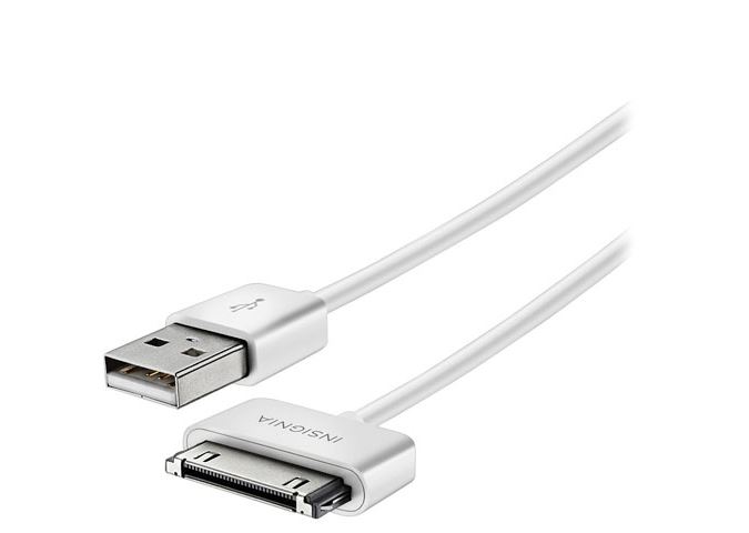 Câble USB/30-Pin de 1,22 m (4 pi) d'Insignia (NS-A3SCW-C) - Blanc - Image 2