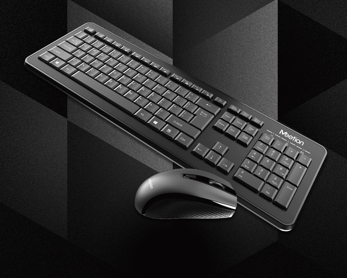 Computer Wireless Keyboard and Mouse Bundle C4120 - Black