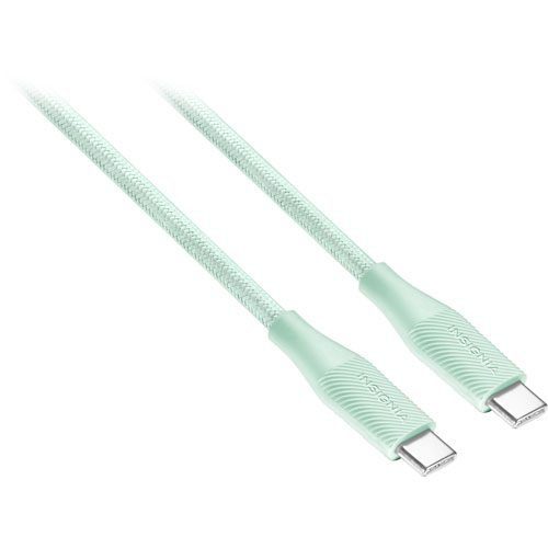 Câble tissé USB-C à USB-C de 3 m (9,8 pi) d'Insignia - Vert - Image 4