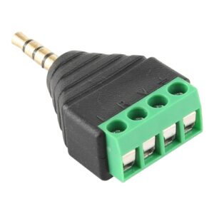 Connecteur 3,5mm 4 bandes male a bornier