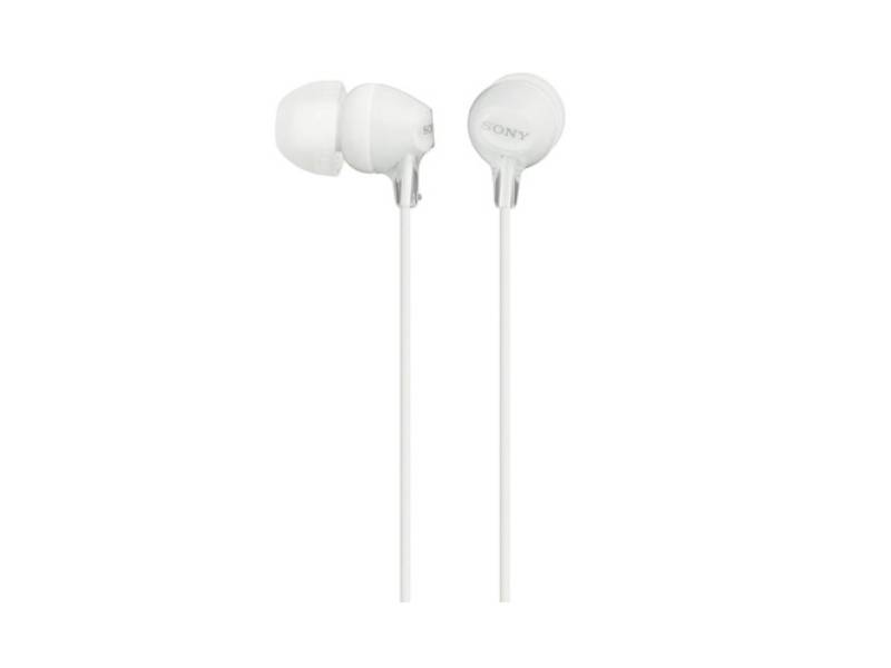 Écouteurs bouton de la série EX de Sony (MDREX15LP/V) - Blanc