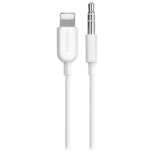 Câble Lightning/stéréo 3,5 mm de 0,9 m (3 pi) d'Insignia - Blanc