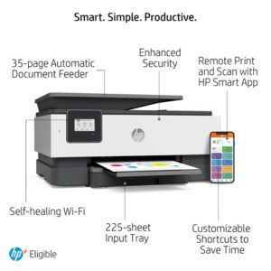 Imprimante À Jet D’encre Tout-En-Un Sans Fil OfficeJet 8015e De HP sans encre - Image 2