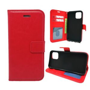 Etui de protection pour cellulaire portefeuille Rouge
