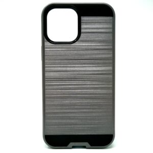 Apple iPhone 12 Pro Max - Slim Sleek Brush Metal Case *k