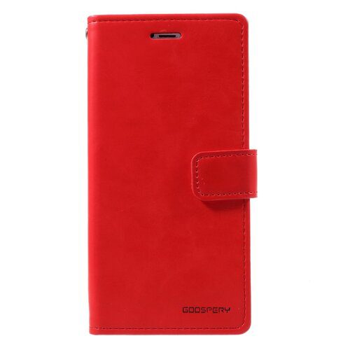 Apple iPhone 14 Pro - Étui portefeuille style livre avec sangle Rouge