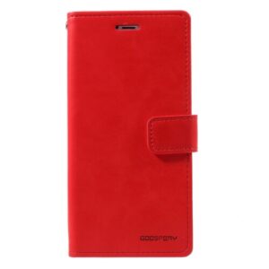Étui portefeuille Goospery Blue Moon pour Apple iPhone 14 Plus – Rouge