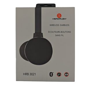 Headrush Wireless Earphones Headset with Mic HRB3021 – Black
