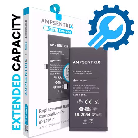 Reparation batterie Iphone 12 Mini 12% plus de capacité