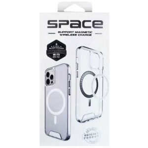 Space With MagSafe transparente Case For Apple iPhone 14 Plus / 15 Plus