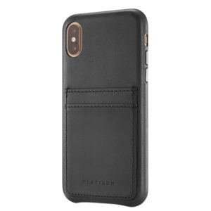 Platinum Leather Wallet Case for Apple iPhone XS Max -Black *k