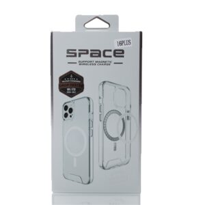 Space With MagSafe transparente Case For Apple iPhone 16 Plus