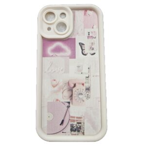 Pink Classic theme Pictures case design for iphone 15