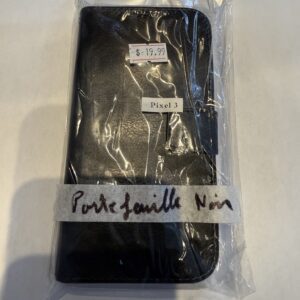 Portefeuille noir pour Google Pixel 3